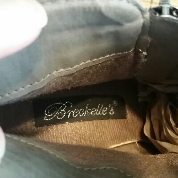 Breckelles Gail Fringe Brown Ankle Boot Western EUC sz 8 - Picture 6 of 11